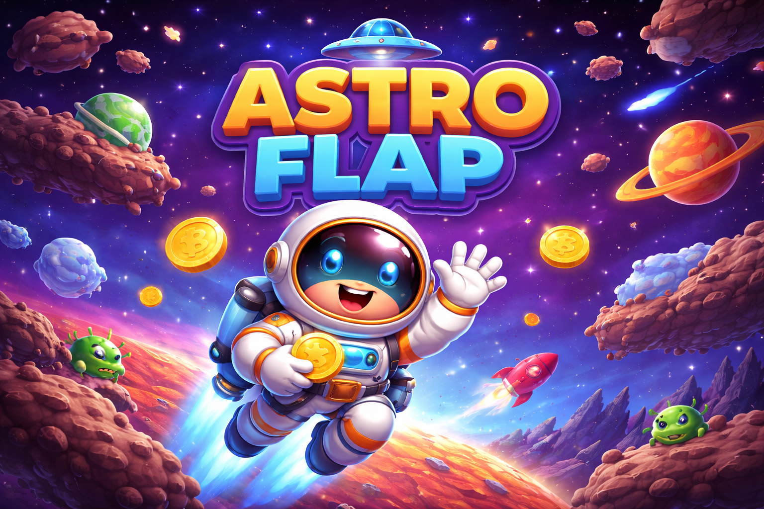 Astro Flap - Space Survival Game